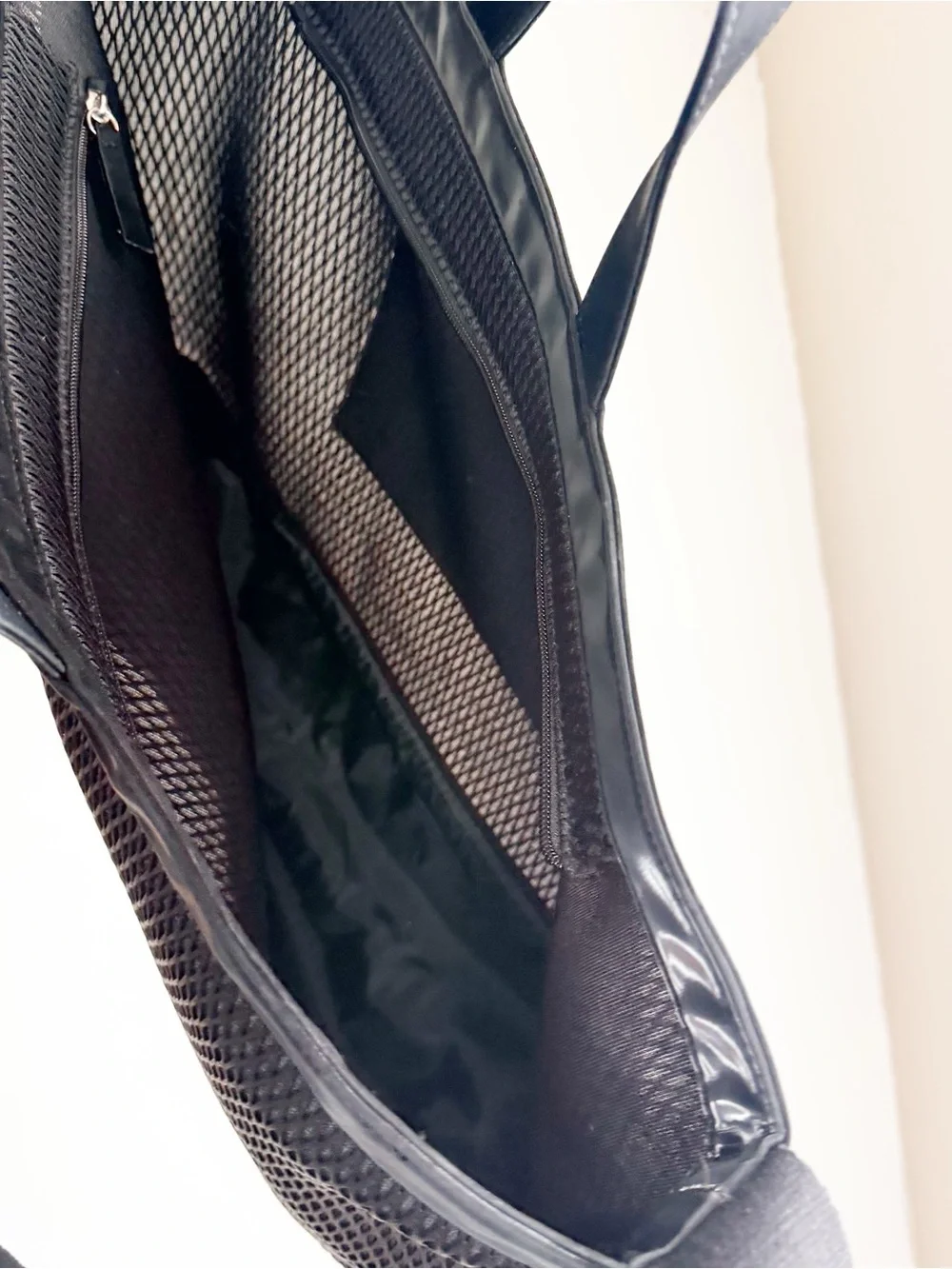 VSX Black Mesh & Patent Trim Duffel Bag